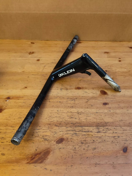 1990s Klein Mission Control 1" Handlebar/Stem black uncut